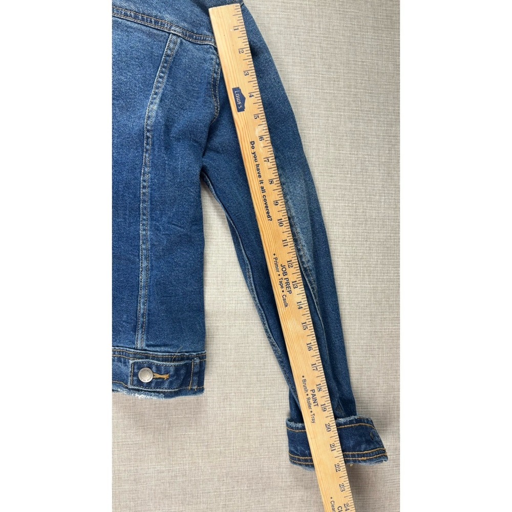 Universal Thread Jean Jacket Womens Size Small Button Front Dark Wash‎ Stretch - Picture 14 of 14